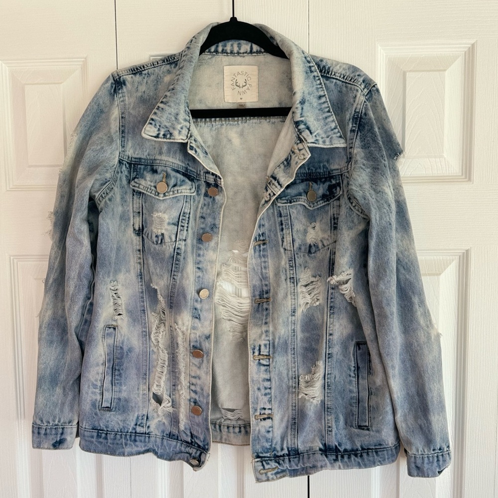 Distressed Denim Jacket